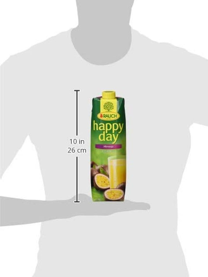 Rauch Happy Day Maracuja | Cu o mulțime de vitamina C | Magie exotică și aromă intensă | 6X 1 litru, Tetra Prisma