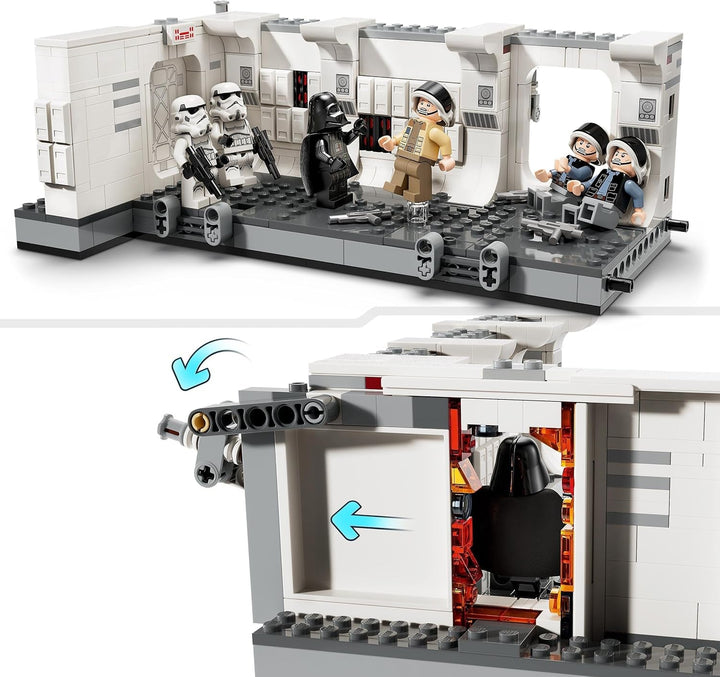 LEGO Star Wars Îmbarcarea pe Tantive IV, Jucărie de construcție pentru filmul O nouă speranță, Playset de fantezie pentru copii de colecționat, Idee de cadou pentru băieți și fete de peste 8 ani și pentru colecționari 75387