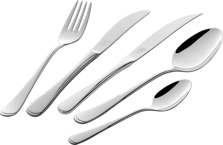 ZWILLING Nottingham Besteck-Set, 72-Teilig, Für 12 Personen, 18/10 Edelstahl/Hochwertiger Klingenstahl, Poliert, Silber