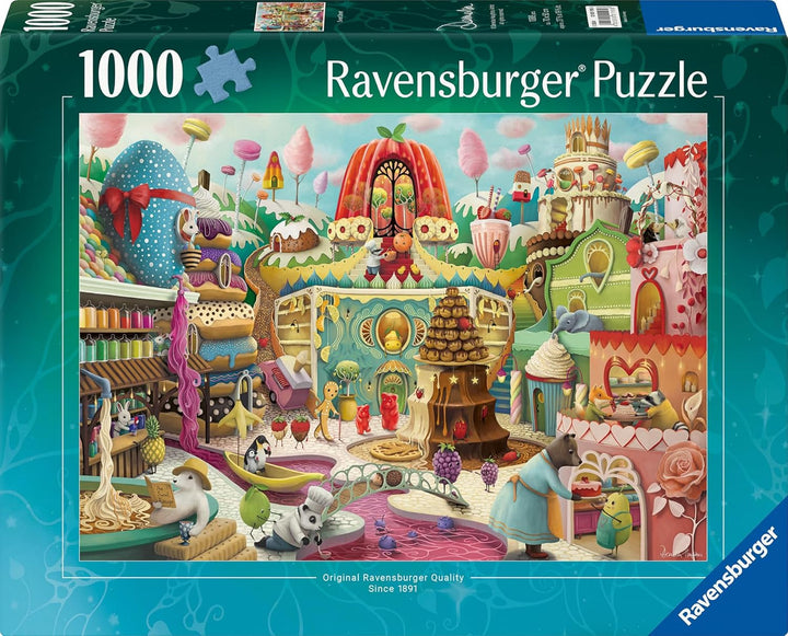 Ravensburger Puzzle 12001195 - Sweet Street - puzzle jigsaw de 1000 de piese pentru adulți și copii de peste 14 ani