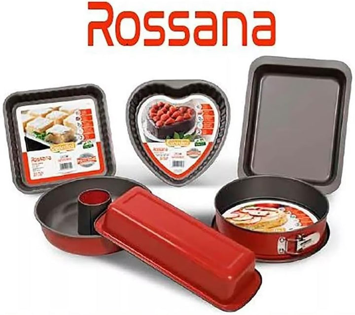 52123HGNAM Rossana 2.0, Puddingform Mit Kegel 23 Cm, Stahl Mit Antihaftbeschichtung, Farbe Rot/Grau, Edelstahl