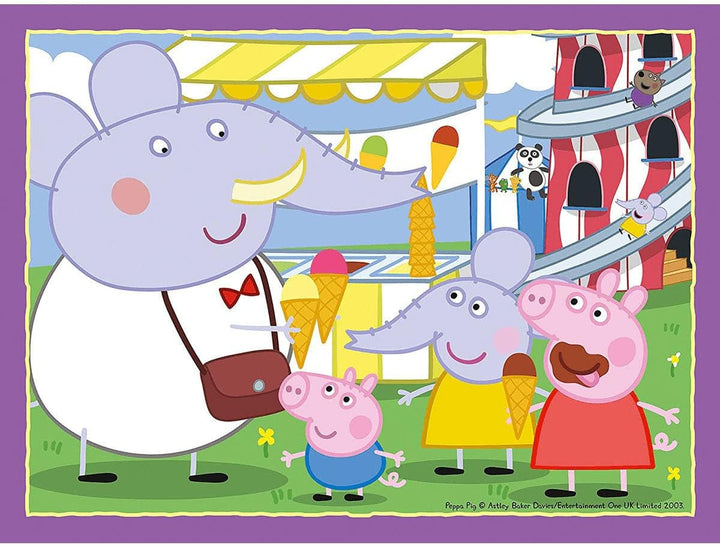 Ravensburger Peppa Wutz puzzle jigsaw pentru copii cu vârsta de 3 ani și peste, 10,2 cm (12, 16, 20, 24 piese)