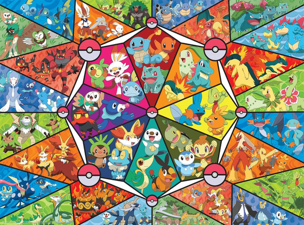 Buffalo Games - Pokemon - Stained glass starter - puzzle jigsaw 1000 piese