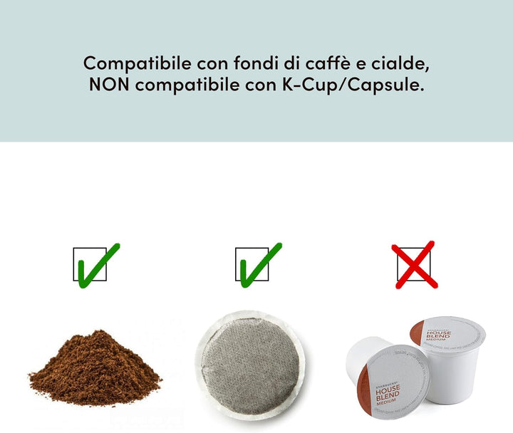 Elite Gourmet EHC111A# Cafetieră cu filtru cu porție unică, compactă, plus cană de călătorie termo cu interior din oțel inoxidabil, pentru cafea măcinată, filtru reutilizabil, 398 ml, negru