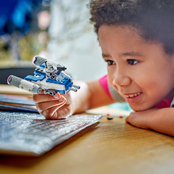LEGO Star Wars Căpitanul Rex Y-Wing Microfighter, cărămizi construibile pentru nave stelare de colecționat, idee de cadou pentru băieți și fete cu vârsta de 6+ 75391