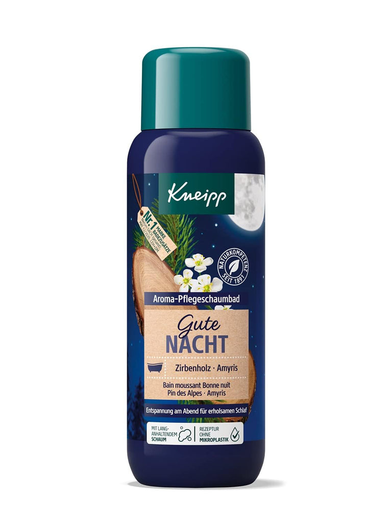 Kneipp Aroma, Aditiv de baie cu uleiuri esențiale de pin elvețian și Amyris pentru un somn odihnitor - Relaxare pură - 400ml