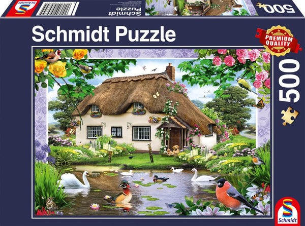 Schmidt Spiele Casă de țară romantică, puzzle jigsaw 500 piese