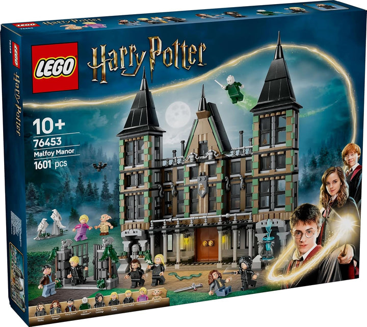 LEGO Harry Potter Malfoy Family Country Estate, jucărie fantastică de colecționat și expus, cadou pentru băieți, fete și fani ai lumii vrăjitorilor, idee de cadou cu 9 minifigurine 76453
