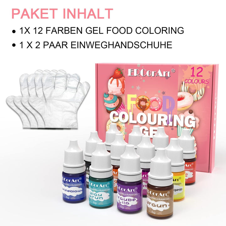 Coloranti alimentari lichizi concentrati, 6 ml Coloranti Alimentari Naty Shop