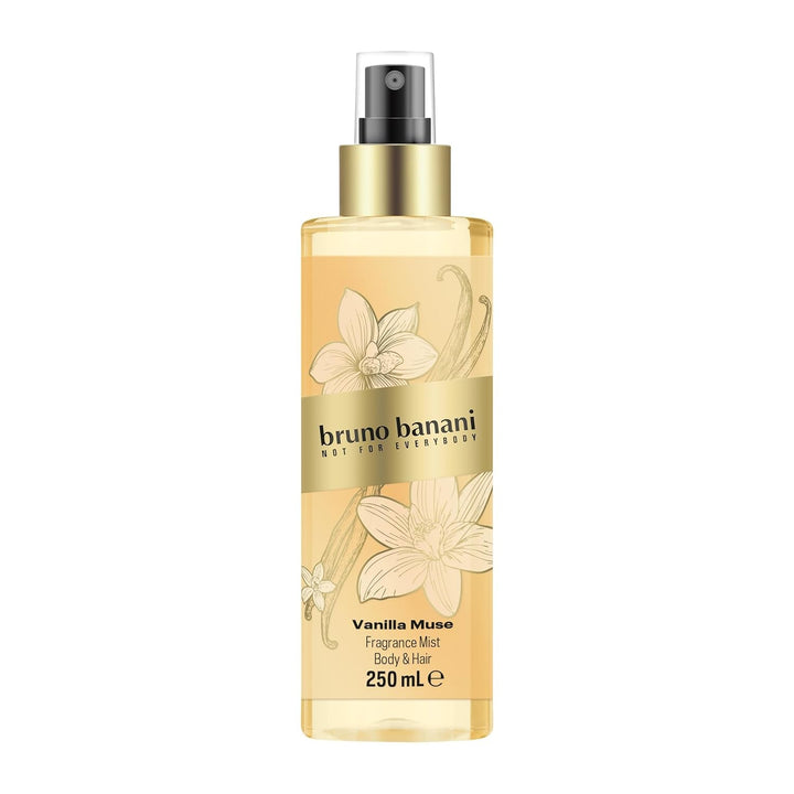 Bruno Banani Vanilla Muse Eau De Parfum pentru ea, parfum fructat de chihlimbar cu flori albe, piersică și vanilie, intens, de lungă durată și seducător de feminin, 30 ml