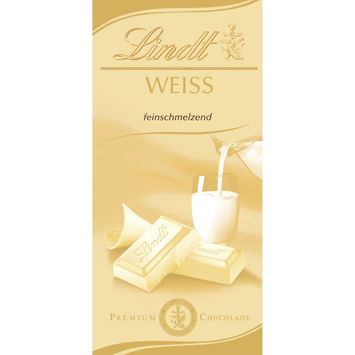 Lindt Schokolade Weiß | 100 G Tafel | Feinschmelzende Weiße Schokolade | Schokoladentafel | Schokoladengeschenk