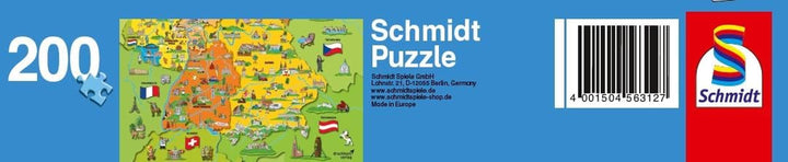 Harta Germaniei cu imagini (puzzle pentru copii)