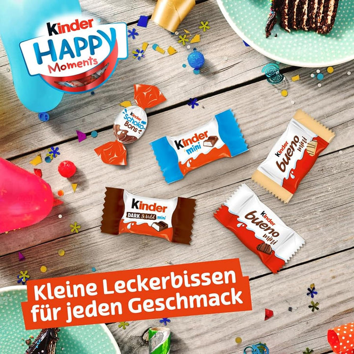 Kinder Happy Moments Mini Mix – Mischung Aus Spezialitäten Von Kinder – 5 Verschiedene Sorten – 1 X 1039 G Großpackung Schokolade