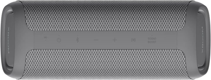 LG XBOOM Go DXG7, Difuzor Bluetooth portabil (40 wați, Google Assistant, Siri, iluminare), gri