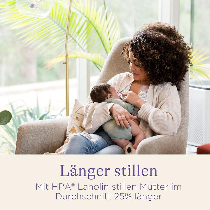 Lansinoh HPA Lanolin Brustwarzensalbe, 10 Ml - 100% Natürlich - Beruhigt & Schützt Beanspruchte Brustwarzen - Klimaneutral, 10940, Farblos