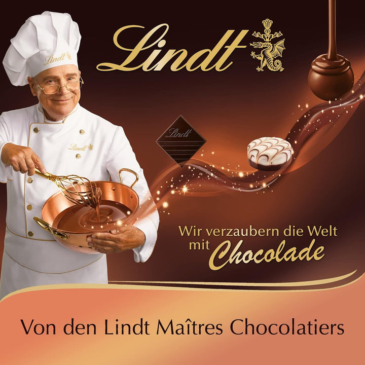 Lindt Schokolade - Creola Pralinés | 100 G | Pralinen Schachtel Mit 9 Pralinen in 4 Köstliche Sorten Ohne Alkohol Mit Kakao Nibs Aus 100 % Edelkakao | Pralinengeschenk | Schokoladengeschenk