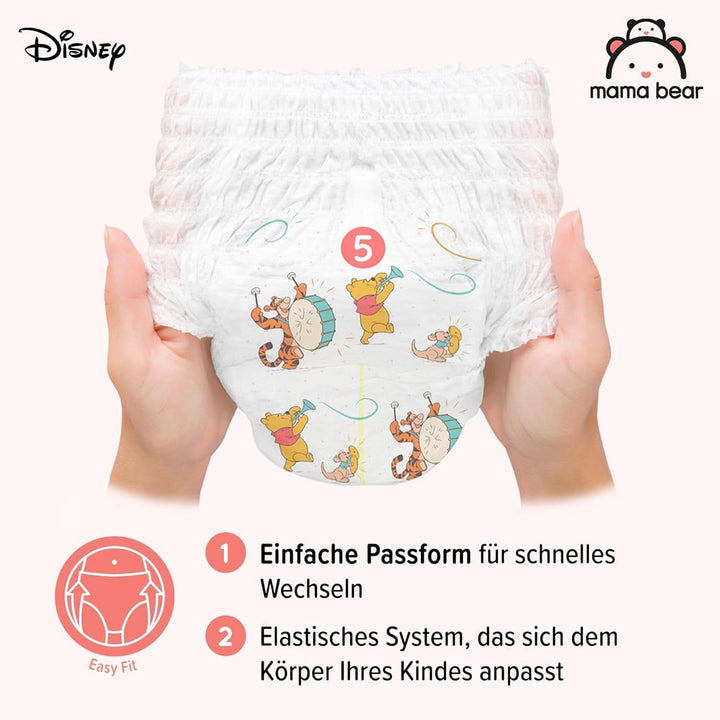 Scutece Mama Bear Disney, mărimea 5 (12-17 kg), alb, 70 bucăți