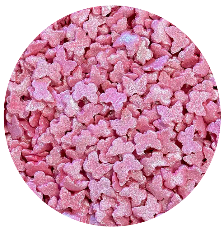 Sprinkles fluturi roz, 100g - Nati Shop 