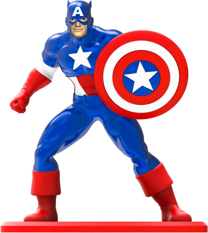 Jada Toys 253221016 - Marvel Nanofigures Blind Pack - Figurine de colecție Marvel din metal în pachet orb, 4 cm, de la 3 ani, selecție aleatorie, negru