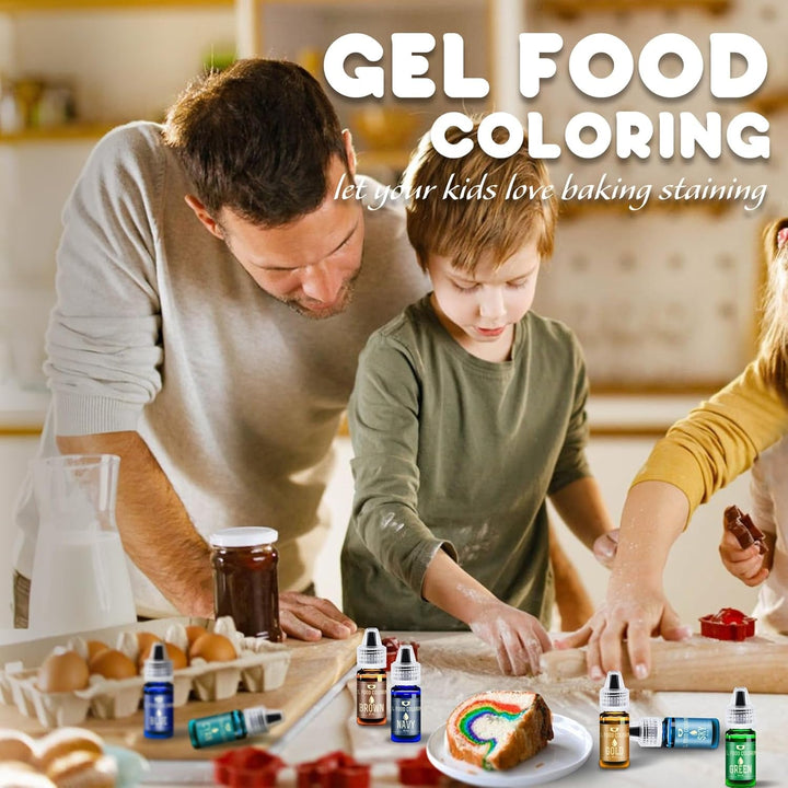 Lebensmittelfarbe Gel - 150G Konzentrierte Gel Lebensmittel Farben Zum Backen, Kuchen Dekorieren, Kekse Und Macaron - Zuckerfrei Food Coloring Für Getränken, Osterei, DIY Seifen Und Basteln (Weiß) Naty Shop