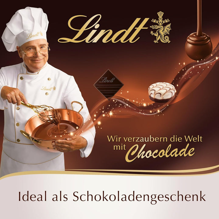 Lindt Schokolade - Golfbälle | 110 G | Drei Golfbälle Aus Lindt Vollmilch-Schokolade Mit Nougatcremefüllung Und Waffelstückchen | Pralinengeschenk | Geschenk Für Golfer | Schokoladengeschenk