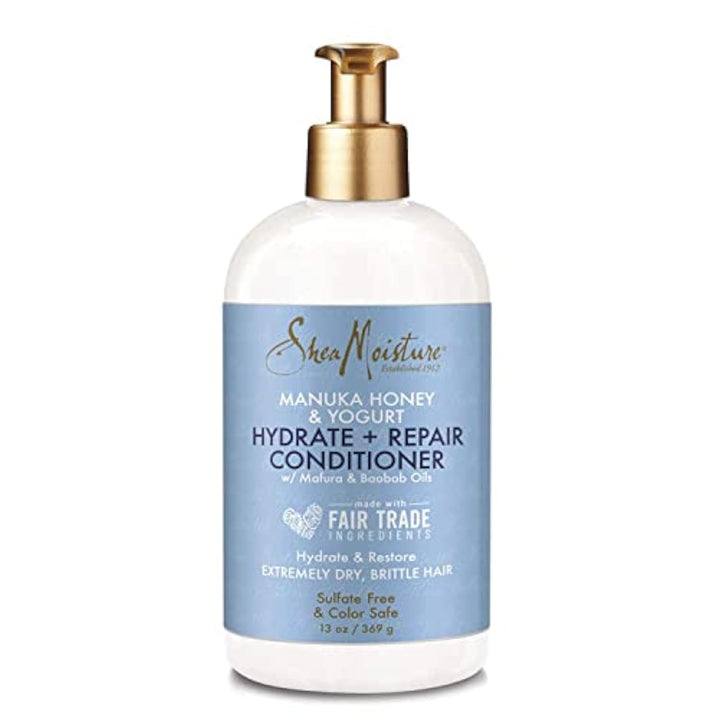 Sheamoisture Hydrate & Repair Conditioner Für Extrem Trockenes Und Sprödes Haar Manukahonig & Joghurt Frei Von Silikonen 384 Ml