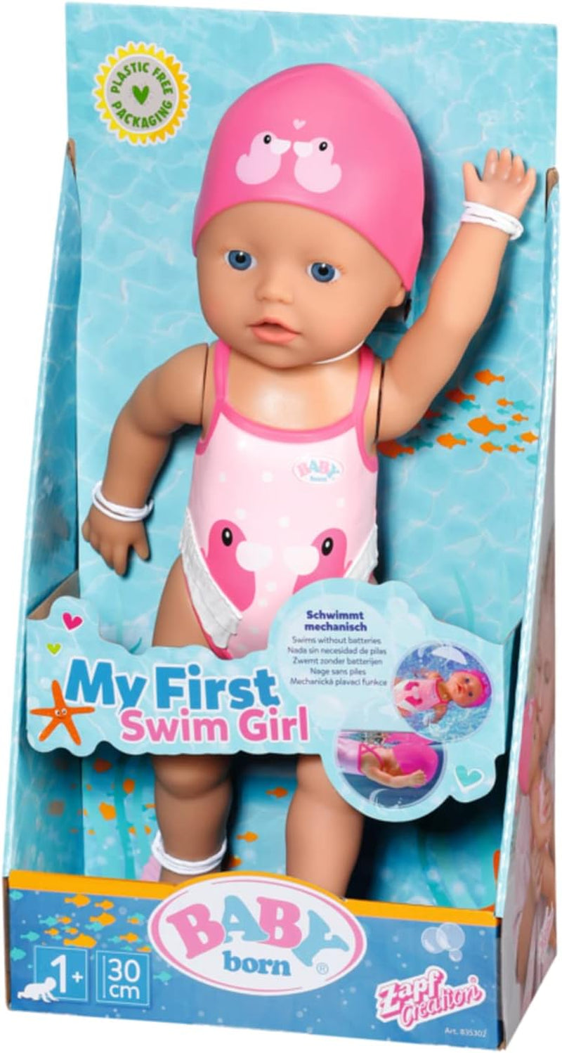 BABY Born Floating Lizzie 30cm, păpușă de baie cu vânt, impermeabilă, funcționează fără baterii, păpușă înaltă de 30cm, 835302 Zapf Creation Papusi Naty Shop