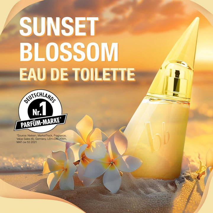 Bruno Banani, Sunset Blossom Eau de Toilette pentru femei, parfum feminin senzual cu un parfum floral radiant, de lungă durată, 50 ml