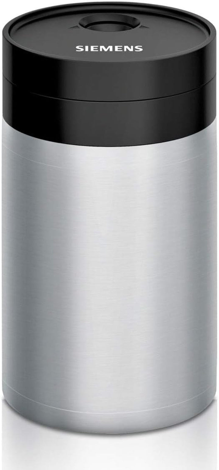 Siemens EQ.6 plus S300 mașină de cafea complet automată TE653501DE, profiluri de stocare, curățare cu abur, funcție de cană dublă, 1.500 wați, argintiu & TZ80009N Recipient izolat pentru lapte din oțel inoxidabil 0,5 litri