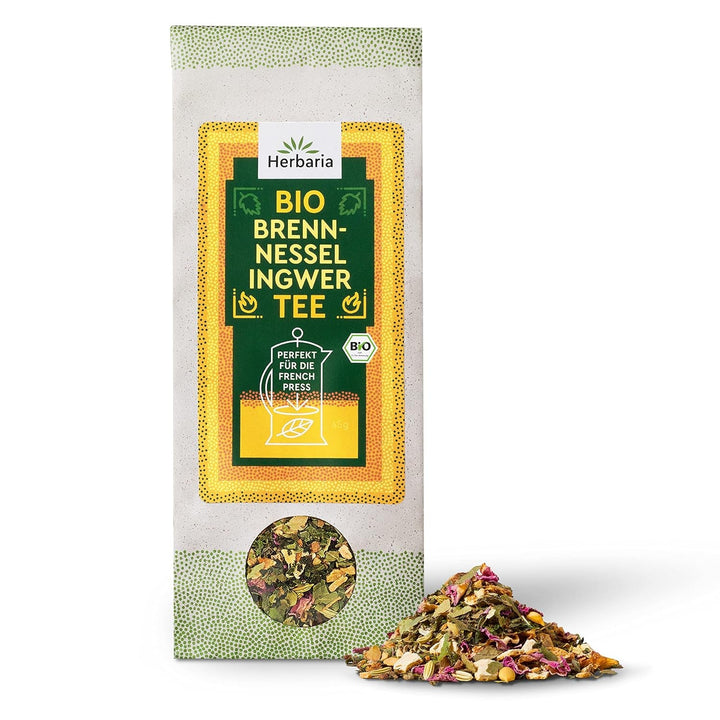 Amestec de ceai Herbaria trandafir-mentă bio 20 g - ceai din plante 100% bio - gust natural seducător și floral & numai ingrediente naturale - produs climatic neutru & ambalaj fără plastic