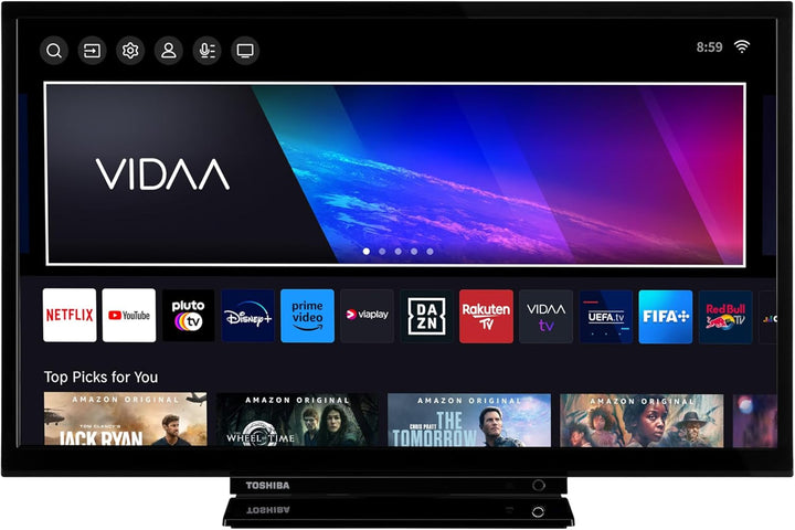 Toshiba 32LV3E63DAZ 32 Zoll Fernseher/Vidaa Smart TV (Full HD, HDR, Triple-Tuner, Bluetooth, Dolby Audio)