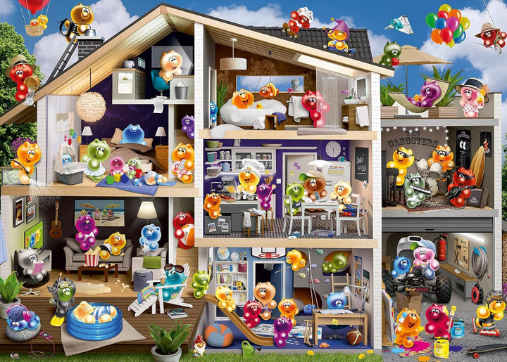 Ravensburger Puzzle 12000341 - Funny Gelinis - 2X Puzzle jigsaw de 1000 de piese pentru adulți și copii de peste 14 ani