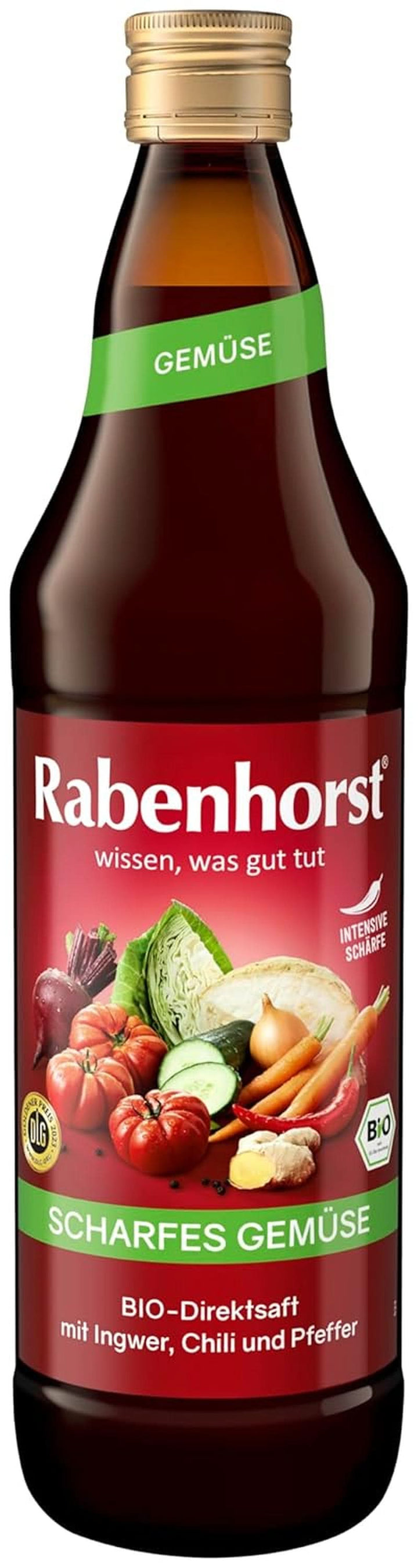 RABENHORST (6 x 700 ml) - Suc de legume de înaltă calitate din diferite legume cu o aromă picantă intensă