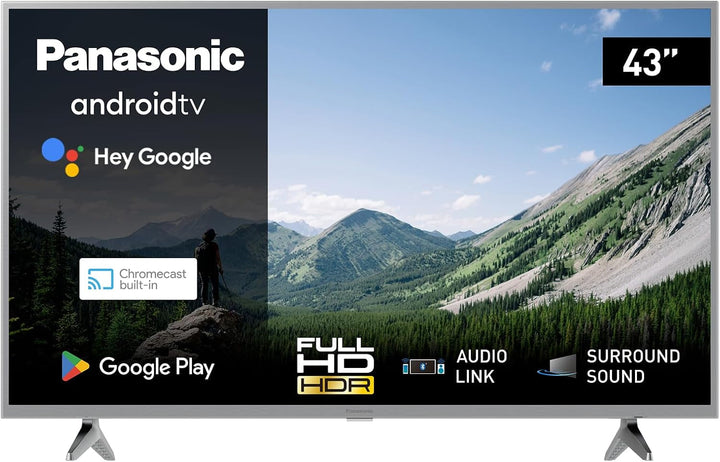 Panasonic TX-32MSW504, 32 Zoll HD LED Smart 2023 TV, Android TV, Surround Sound, Google Assistant, Chromecast, Bright Panel, HD Color Engine, Schwarz