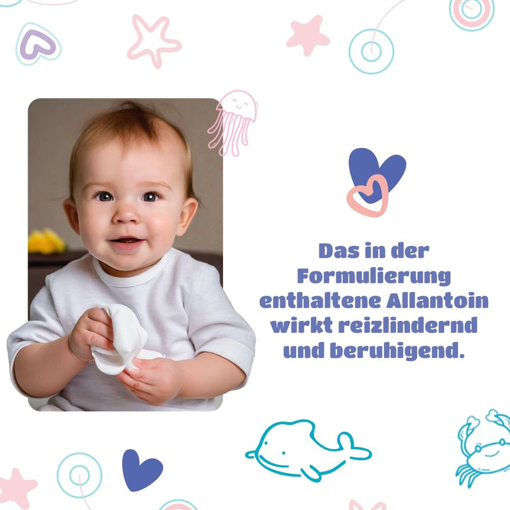 Kindii Feuchttücher Für Babys Und Kinder Pure Water 99% - 99% Ige Zusammensetzung Auf Wasserbasis - Allantoin - Parfümfrei - Unparfümiert - Dermatologisch Getestet - Für Empfindliche Haut - 60 Stück