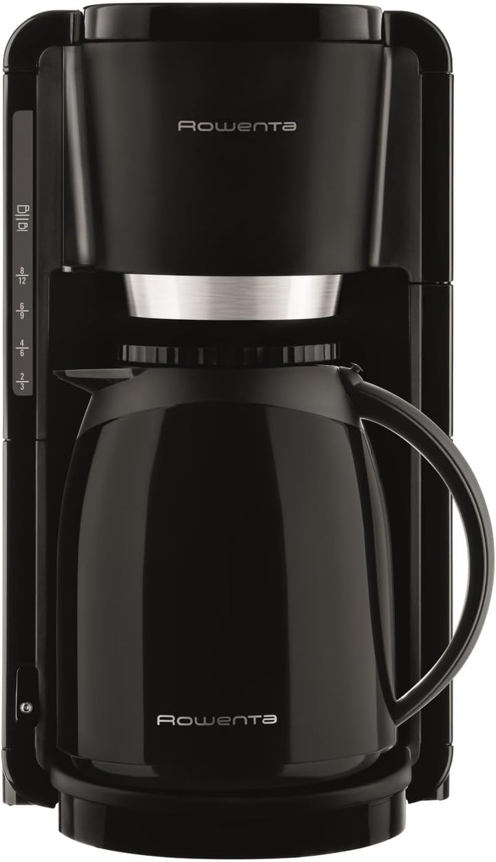 Cafetiera cu filtru Rowenta Adagio Milano Cu termos, Capacitate 1 litru, 8-12 cești, Oprire automată, Filtru detașabil, Indicator nivel apă, Alb, CT3801