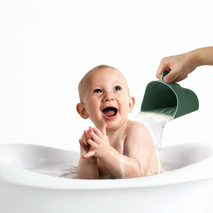 Badewannen-Spülbecher Für Baby, Süße Frosch-Form Baby Badebecher, Haarshampoo Spülmaschine Für Kleinkinder (Grün)