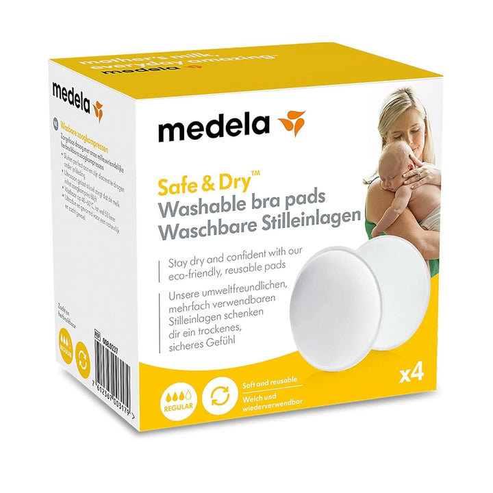 Medela Waschbare Stilleinlagen, 4 Stück