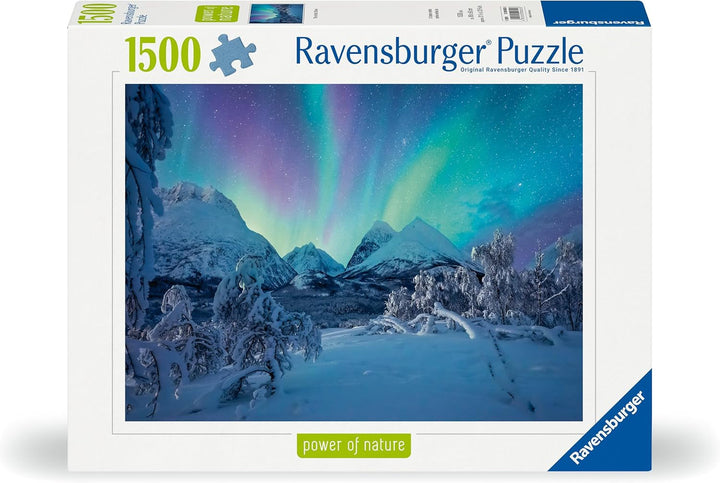 Ravensburger Puzzle 12000802 - Wenn Die Nordlichter Tanzen - 1500 piese puzzle jigsaw pentru adulți cu vârsta de peste 14 ani