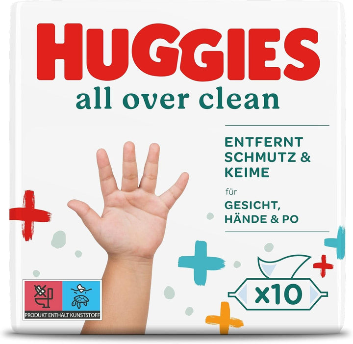 Huggies Baby-Feuchttücher Disney, Für Den Ganzen Körper, Dezent Und Frisch, 10 X 56 Tücher, Monatsbox