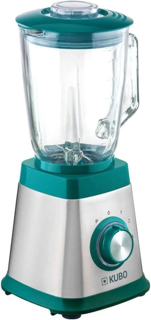 Mixer Aus Glas, 1000 W, 4 Geschwindigkeiten, 1,5 L, 6 Klingen Aus Edelstahl, Eiswürfelfunktion