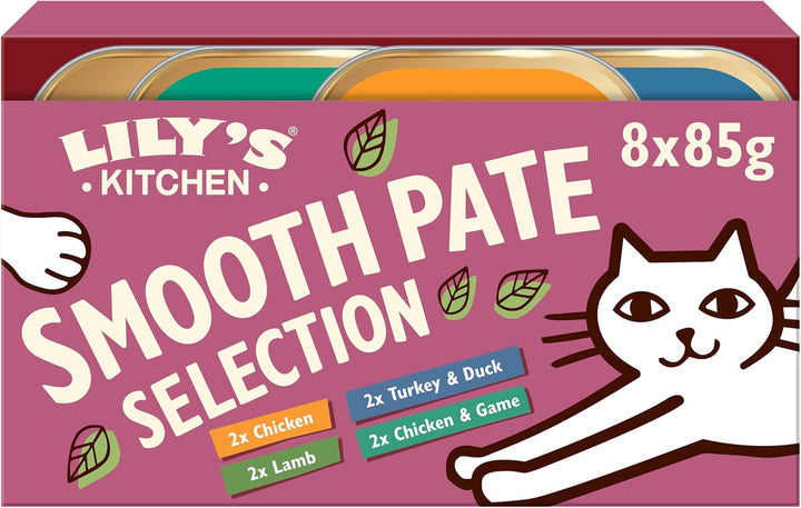 Lily'S Kitchen Hrană umedă naturală pentru pisici adulte, bol, pui - pateu, rețetă fără cereale (19 boluri X 85G)