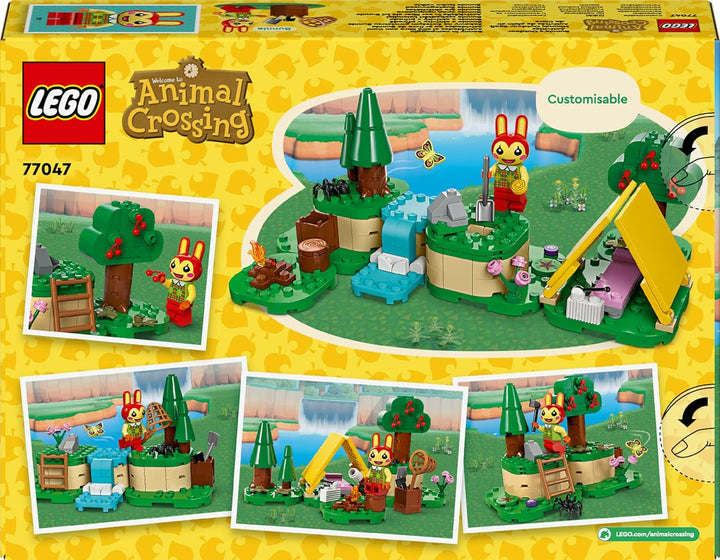 LEGO Animal Crossing Mimmis distracție în aer liber, jucărie creativă pentru copii, set de animale cu figura iepurelui din jocul video, cadou pentru fete și băieți de la 6 ani 77047