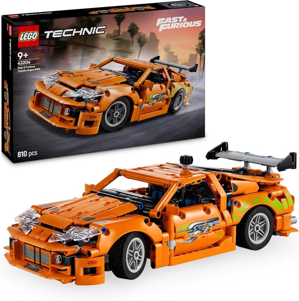 LEGO Technic Fast and Furious Toyota Supra MK4 - Mașină de jucărie - Cu motor cu 6 cilindri și uși care se deschid - Set de modele pentru băieți și fete de peste 9 ani - Idee de cadou pentru ziua de naștere 42204
