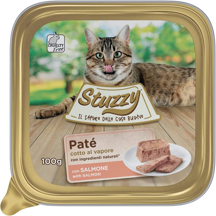 Mister Hrană umedă pentru pisici adulte, Curcan, linie pateu și carne în bucăți, Total 3.2kg (32 căni X 100g)