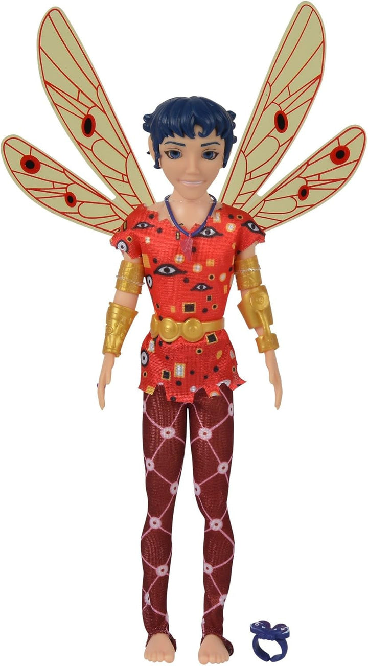 Simba 109480091 - Mia an Me Dressing Doll Mo, Elf cu aripi și picioare mobile, accesorii 6X și inel de prietenie, 24.5Cm, de la 3 ani [Exclusiv pe Amazon]