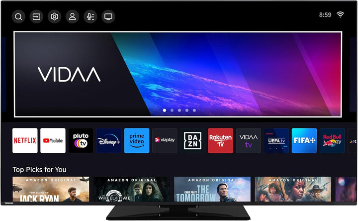 Toshiba 32LV3E63DAZ 32 Zoll Fernseher/Vidaa Smart TV (Full HD, HDR, Triple-Tuner, Bluetooth, Dolby Audio)