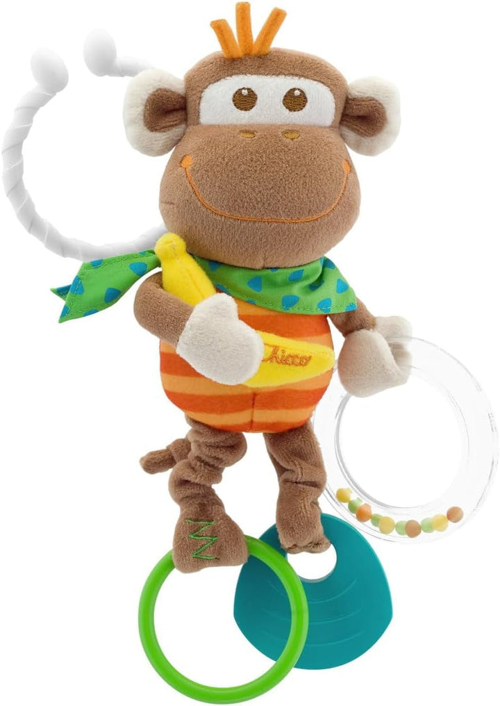 Chicco 00009708000000 Puppy telefon, multicolor, 3 Jucarii Bebe Naty Shop Zornăitor de maimuță