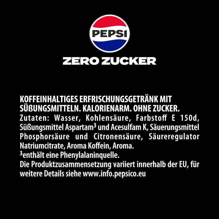 Pepsi Zero Sugar, Băutura răcoritoare fără zahăr de la Pepsi, fără calorii, set 6 x 1,75 litri