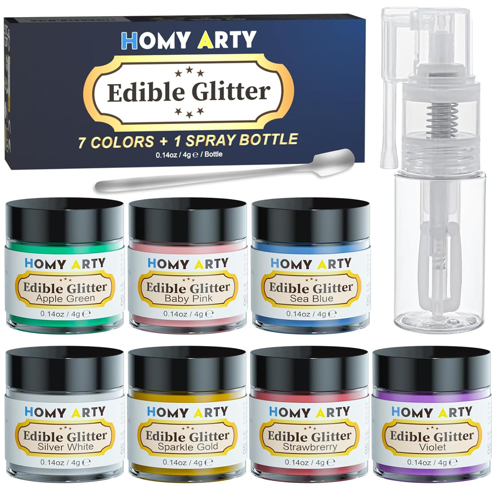 Glitter comestibil pentru bauturi, 4 grame